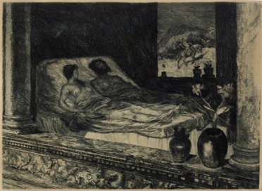  Albert Welti  (Zurigo, 1862 - Berna, 1912) : Mondnacht.  - Asta Arte Moderna e  [..]