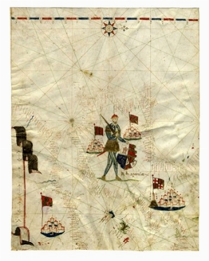 Mappa nautica delle coste della Spagna.  - Auction Ancient Art [I Part] - Libreria Antiquaria Gonnelli - Casa d'Aste - Gonnelli Casa d'Aste
