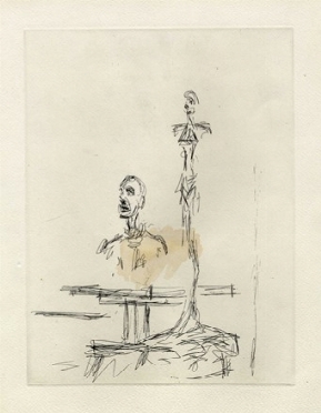  Alberto Giacometti  (Borgonovo, 1901 - Coira, 1966) : Dans l'Atelier.  - Auction  [..]