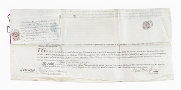 Documento pergamenaceo della Court of Probate (Tribunale di successione) di Londra  [..]