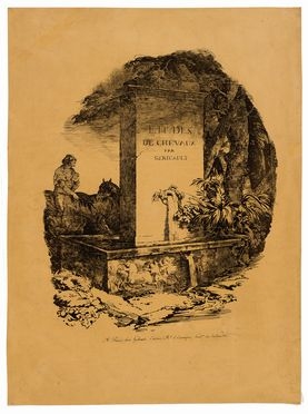  Thodore Gricault  (Rouen, 1791 - Parigi, 1824) : L'abreuvoir.  - Asta STAMPE E DISEGNI DAL XVI AL XX SECOLO - Libreria Antiquaria Gonnelli - Casa d'Aste - Gonnelli Casa d'Aste