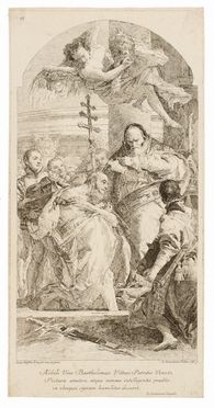  Giandomenico Tiepolo  (Venezia,, 1726 - 1804) : Il battesimo dell'imperatore Costantino.  - Asta STAMPE E DISEGNI DAL XVI AL XX SECOLO - Libreria Antiquaria Gonnelli - Casa d'Aste - Gonnelli Casa d'Aste