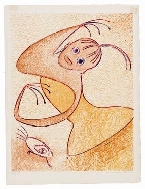  Max Ernst  (Brhl, 1891 - Parigi, 1976) : Hommage à San Lazzaro.  - Asta STAMPE E DISEGNI DAL XVI AL XX SECOLO - Libreria Antiquaria Gonnelli - Casa d'Aste - Gonnelli Casa d'Aste