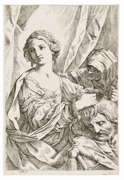  Guido Reni  (Calvenzano di Vergate, 1575 - Bologna, 1642) [da] : Giuditta con le testa di Oloferne.  - Asta STAMPE E DISEGNI DAL XVI AL XX SECOLO - Libreria Antiquaria Gonnelli - Casa d'Aste - Gonnelli Casa d'Aste