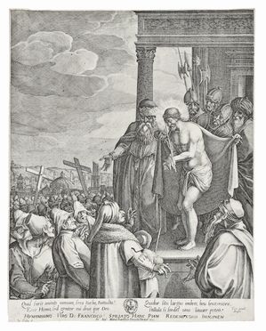  Jacques Callot  (Nancy, 1592 - 1635) : Il grande ecce homo.  - Asta STAMPE E DISEGNI DAL XVI AL XX SECOLO - Libreria Antiquaria Gonnelli - Casa d'Aste - Gonnelli Casa d'Aste