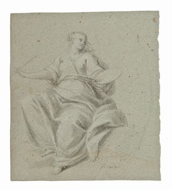  Napoleone Angiolini  (Bologna, 1797 - 1871) [attribuito a] : Allegoria della pittura.  - Asta STAMPE E DISEGNI DAL XVI AL XX SECOLO - Libreria Antiquaria Gonnelli - Casa d'Aste - Gonnelli Casa d'Aste