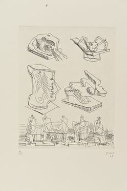  Henry Moore  (Castleford, 1898 - Much Hadham, 1986) : Ideas for sculpture.  - Asta STAMPE E DISEGNI DAL XVI AL XX SECOLO - Libreria Antiquaria Gonnelli - Casa d'Aste - Gonnelli Casa d'Aste