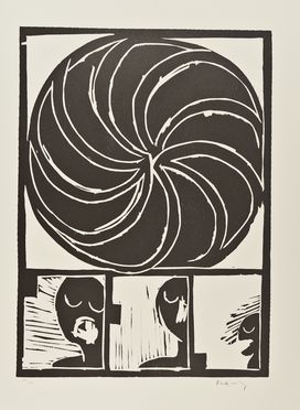  Pierre Alechinsky  (Bruxelles, 1927) : Spirale II.  - Asta STAMPE E DISEGNI DAL XVI AL XX SECOLO - Libreria Antiquaria Gonnelli - Casa d'Aste - Gonnelli Casa d'Aste