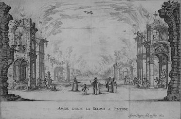  Alfonso Parigi  (Firenze, 1606 - 1656) : L'inferno. Amore e Plutone.  - Asta Stampe e Disegni - Libreria Antiquaria Gonnelli - Casa d'Aste - Gonnelli Casa d'Aste