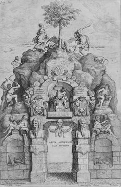  Thodore van Thulden  (Bois le Duc, 1606 - 1669) : Arcus Monetalis. Pars posterior.  - Asta Stampe e Disegni - Libreria Antiquaria Gonnelli - Casa d'Aste - Gonnelli Casa d'Aste