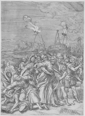  Domenico Bertelli : Arresto di Gesù Cristo nel Getsemani.  - Auction Prints and Drawings - Libreria Antiquaria Gonnelli - Casa d'Aste - Gonnelli Casa d'Aste