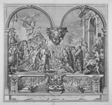  Philipp Andreas Kilian  (Augusta, 1714 - 1759) : Ingresso trionfale di Cosimo I de' Medici a Siena.  - Asta Stampe e Disegni - Libreria Antiquaria Gonnelli - Casa d'Aste - Gonnelli Casa d'Aste