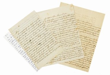  Arnaud Luigi : 3 lettere autografe firmate  - Asta Libri, Manoscritti e Autografi - Libreria Antiquaria Gonnelli - Casa d'Aste - Gonnelli Casa d'Aste