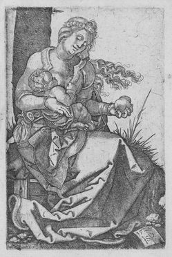  Hans Sebald Beham  (Norimberga,, 1500 - Francoforte,, 1550) : La Madonna della pera.  - Asta Stampe e Disegni - Libreria Antiquaria Gonnelli - Casa d'Aste - Gonnelli Casa d'Aste