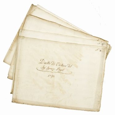  Pleyel Ignaz : Duetto di Violino / 1795.  - Asta Libri, Manoscritti e Autografi - Libreria Antiquaria Gonnelli - Casa d'Aste - Gonnelli Casa d'Aste