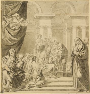 Ludovico Carracci  (Bologna, 1555 - 1619) [da] : La circoncisione.  - Asta Stampe e Disegni - Libreria Antiquaria Gonnelli - Casa d'Aste - Gonnelli Casa d'Aste
