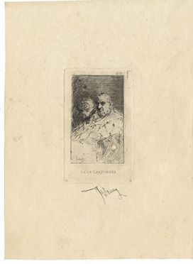  Mariano Fortuny y Marsal  (Tarragona, 1838 - Roma, 1874) : Deux Cardinaux.  - Asta Stampe, disegni, carte geografiche e vedute - Libreria Antiquaria Gonnelli - Casa d'Aste - Gonnelli Casa d'Aste