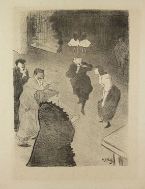  Henri Gabriel Ibels  (Parigi, 1867 - 1914) : La repetition.  - Auction Prints, Drawings, Maps and Views - Libreria Antiquaria Gonnelli - Casa d'Aste - Gonnelli Casa d'Aste