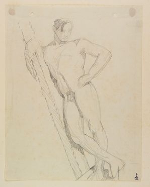 Libero Andreotti  (Pescia, 1875 - Firenze, 1933) : Nudo virile.  - Asta Stampe, disegni, carte geografiche e vedute - Libreria Antiquaria Gonnelli - Casa d'Aste - Gonnelli Casa d'Aste