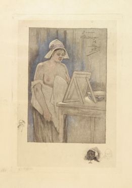  Andr Louis Armand Rassenfosse  (Liegi, 1862 - 1934) : Bonne Hollandaise.  - Auction Prints, Drawings, Maps and Views - Libreria Antiquaria Gonnelli - Casa d'Aste - Gonnelli Casa d'Aste