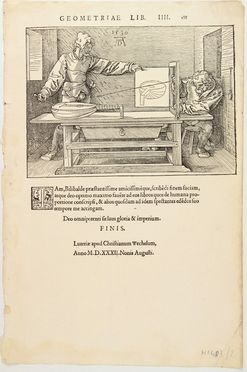  Albrecht Drer  (Norimberga,, 1471 - 1528) : Lotto di due stampe: Disegno di un liuto/Ritratto di uomo seduto.  - Auction Prints, Drawings, Maps and Views - Libreria Antiquaria Gonnelli - Casa d'Aste - Gonnelli Casa d'Aste