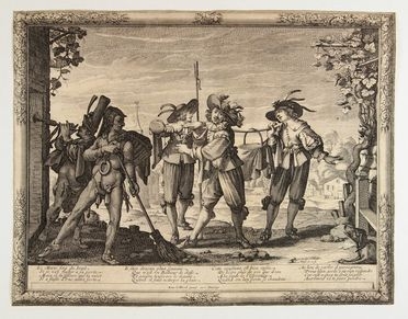  Abraham Bosse  (Tours, 1604 - Parigi, 1676) : Le Mariage à la campagne.  - Asta Stampe, disegni, carte geografiche e vedute - Libreria Antiquaria Gonnelli - Casa d'Aste - Gonnelli Casa d'Aste