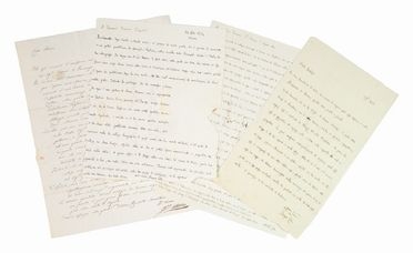  Litta Pompeo : Raccolta di 4 lettere autografe firmate.  - Asta Manoscritti, Incunaboli, Autografi e Libri a stampa - Libreria Antiquaria Gonnelli - Casa d'Aste - Gonnelli Casa d'Aste