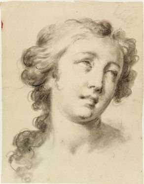  Jacopo Guarana  (Verona, 1720 - Venezia, 1808) : Testa muliebre.  - Asta Stampe e Disegni - Libreria Antiquaria Gonnelli - Casa d'Aste - Gonnelli Casa d'Aste