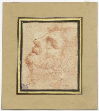 Testa virile.  Michelangelo (il giovane) Buonarroti  - Auction Prints and Drawings - Libreria Antiquaria Gonnelli - Casa d'Aste - Gonnelli Casa d'Aste