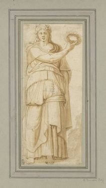  Alessandro Allori  (Firenze, 1535 - 1607) : Allegoria della Poesia.  - Asta Stampe e Disegni - Libreria Antiquaria Gonnelli - Casa d'Aste - Gonnelli Casa d'Aste