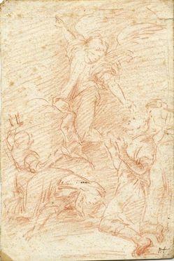  Pietro Testa  (Lucca, 1611 - Roma, 1650) [cerchia di] : Annuncio ai Pastori.  - Auction BOOKS, MANUSCRIPTS, PRINTS AND DRAWINGS - Libreria Antiquaria Gonnelli - Casa d'Aste - Gonnelli Casa d'Aste