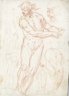  Alessandro Gherardini  (Firenze, 1655 - Livorno, 1726) : Studi anatomici di figura virile.  - Asta LIBRI, MANOSCRITTI, STAMPE E DISEGNI - Libreria Antiquaria Gonnelli - Casa d'Aste - Gonnelli Casa d'Aste
