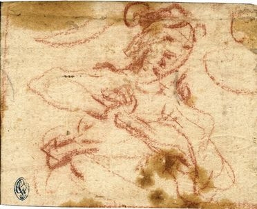  Scuola veneta del XVI secolo : Figura femminile con le mani unite.  - Asta LIBRI, MANOSCRITTI, STAMPE E DISEGNI - Libreria Antiquaria Gonnelli - Casa d'Aste - Gonnelli Casa d'Aste