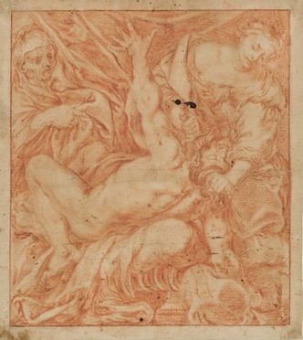  Artemisia Gentileschi  (Roma, 1593 - Napoli, 1653) [cerchia di] : Giuditta e Oloferne.  - Auction BOOKS, MANUSCRIPTS, PRINTS AND DRAWINGS - Libreria Antiquaria Gonnelli - Casa d'Aste - Gonnelli Casa d'Aste