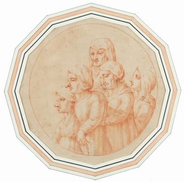  Annibale Carracci  (Bologna, 1560 - Roma, 1609) [attribuito a] : La famiglia delle nasute.  - Asta LIBRI, MANOSCRITTI, STAMPE E DISEGNI - Libreria Antiquaria Gonnelli - Casa d'Aste - Gonnelli Casa d'Aste