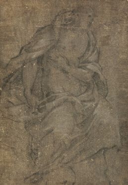  Bartolomeo Schedoni  (Modena, 1578 - Parma, 1615) : Figura maschile panneggiata.  - Asta LIBRI, MANOSCRITTI, STAMPE E DISEGNI - Libreria Antiquaria Gonnelli - Casa d'Aste - Gonnelli Casa d'Aste