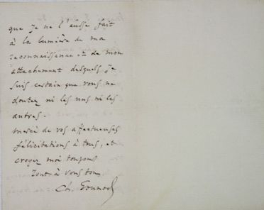  Gounod Charles : Lettera autografa firmata.  - Asta LIBRI, MANOSCRITTI, STAMPE E DISEGNI - Libreria Antiquaria Gonnelli - Casa d'Aste - Gonnelli Casa d'Aste