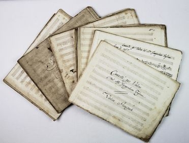  Fogliani Gian Girolamo : Concerto per Violino.  - Asta LIBRI, MANOSCRITTI, STAMPE E DISEGNI - Libreria Antiquaria Gonnelli - Casa d'Aste - Gonnelli Casa d'Aste