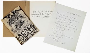  Borgese Giuseppe Antonio : Raccolta di 5 lettere - 3 autografe firmate e 2 dattiloscritte con firma autografa.  - Auction BOOKS, MANUSCRIPTS, PRINTS AND DRAWINGS - Libreria Antiquaria Gonnelli - Casa d'Aste - Gonnelli Casa d'Aste
